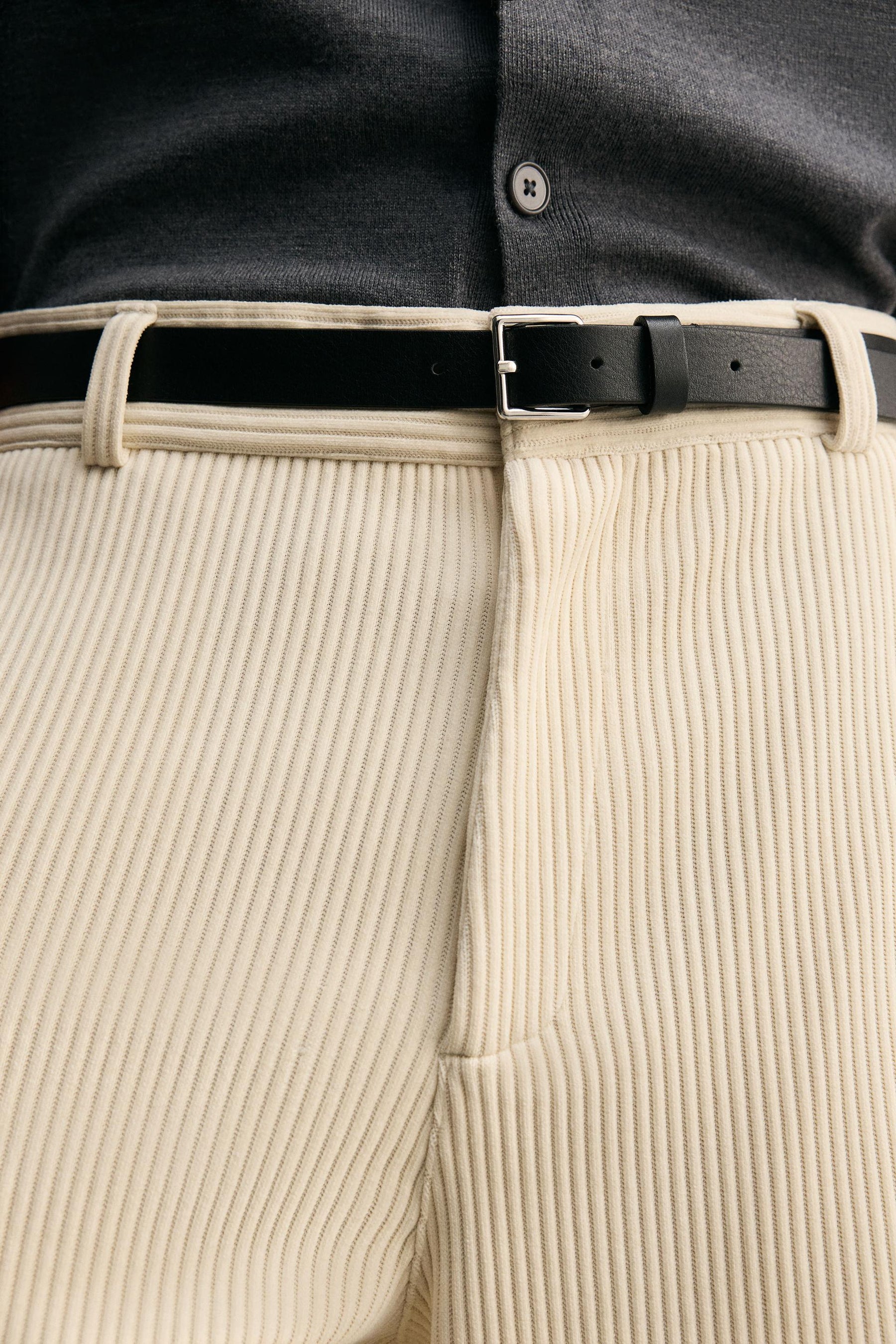 WIDE-LEG CORDUROY TROUSERS - Image 6
