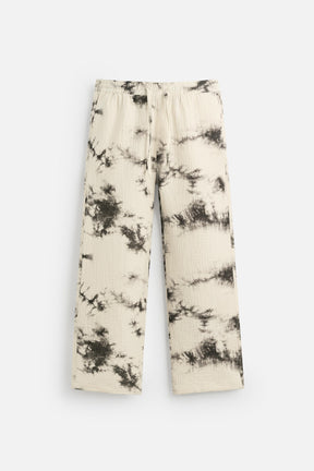 TIE DYE PRINTED TEXTURED TROUSERS - Image 7