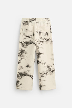 TIE DYE PRINTED TEXTURED TROUSERS - Image 8
