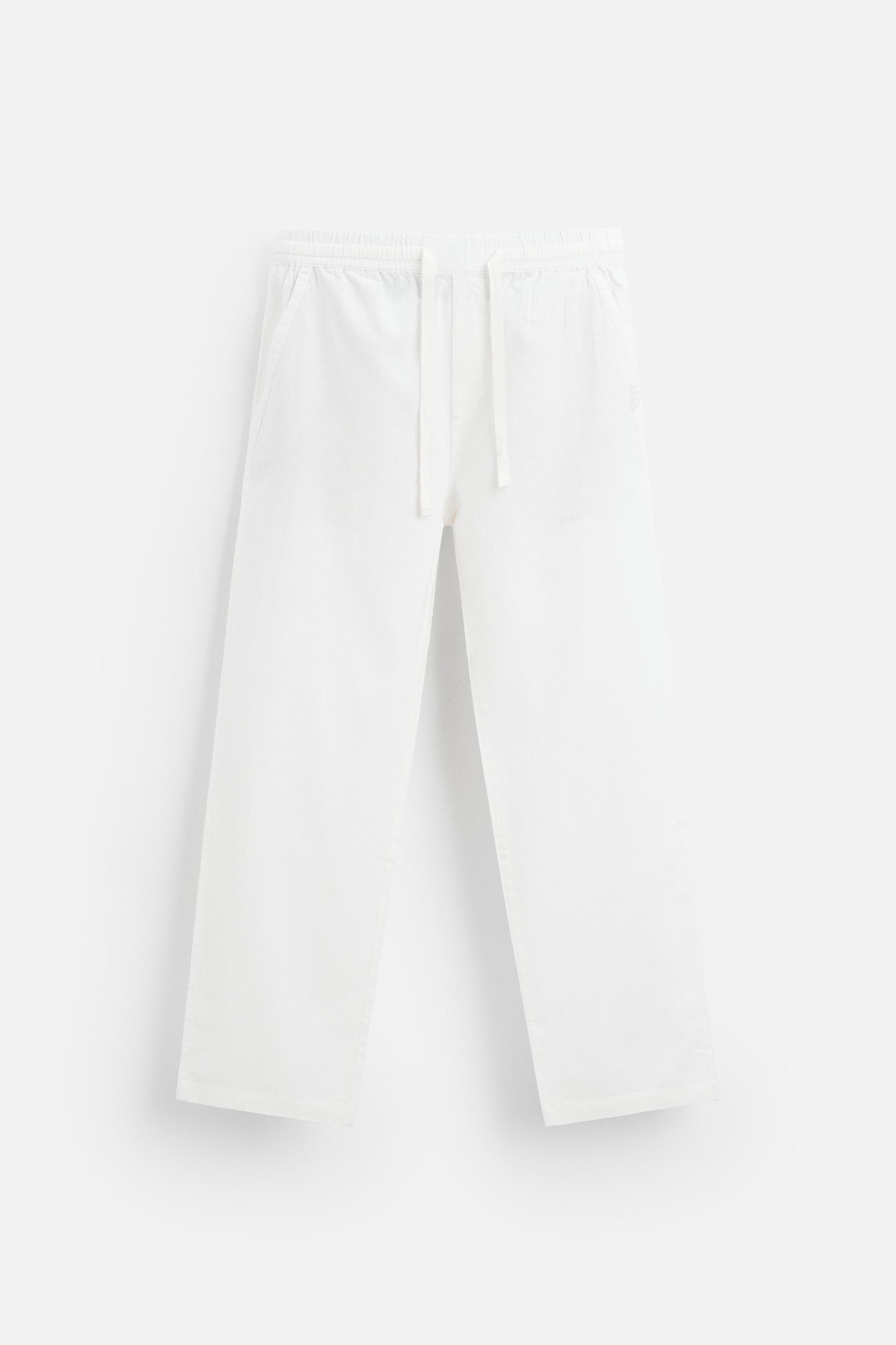 COTTON-LINEN RELAXED FIT TROUSERS - Image 6