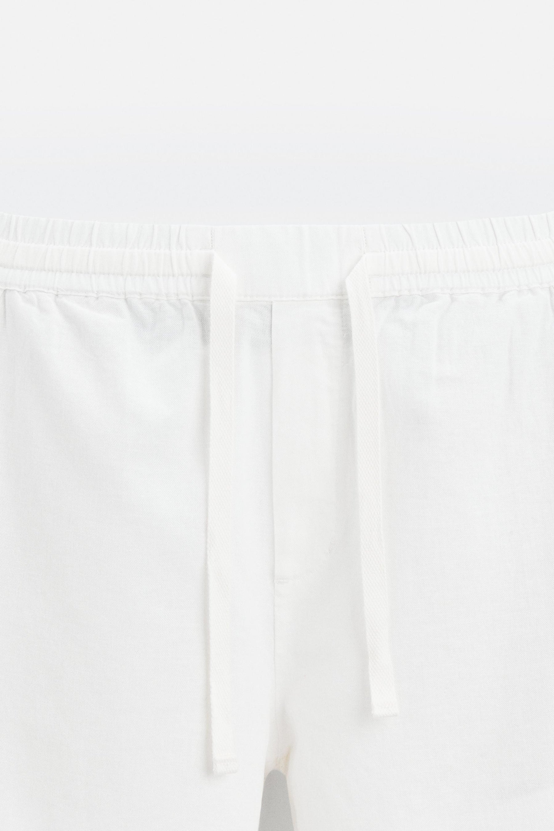 COTTON-LINEN RELAXED FIT TROUSERS - Image 8