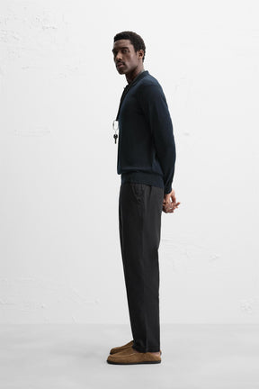 COTTON-LINEN RELAXED FIT TROUSERS - Image 4