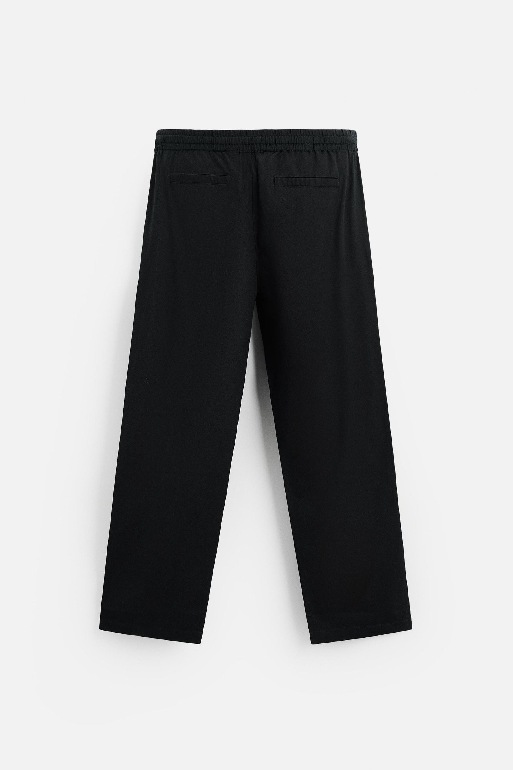 COTTON-LINEN RELAXED FIT TROUSERS - Image 8