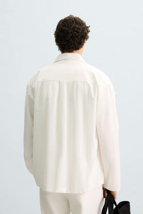 STRIPED TEXTURED SHIRT - Image 3