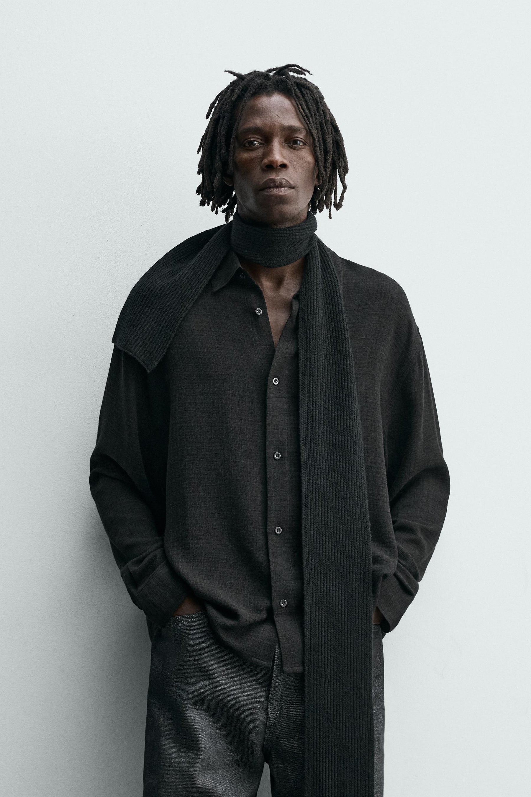 VISCOSE/COTTON TEXTURED SHIRT - Image 2