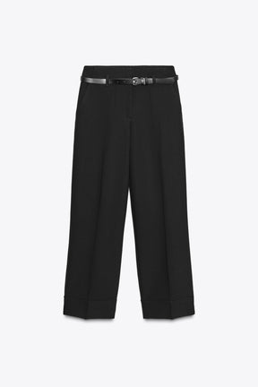Turn-Up Hem Trousers