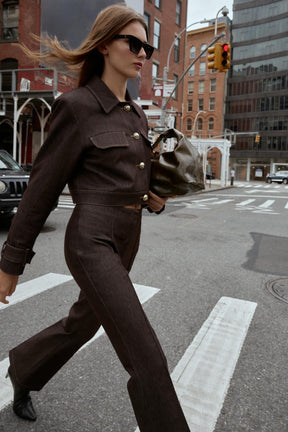 FLARE TROUSERS WITH CONTRAST