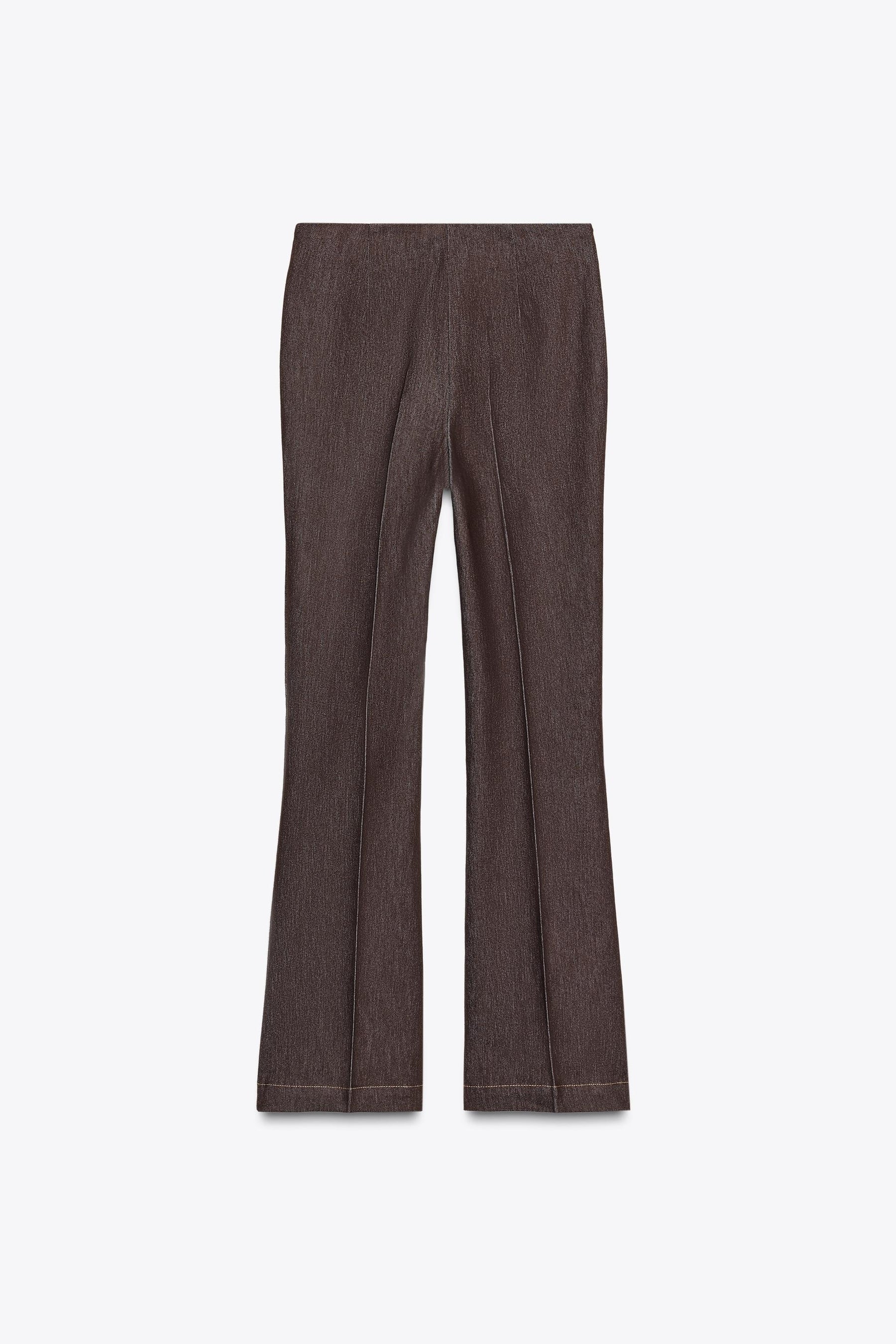 FLARE TROUSERS WITH CONTRAST