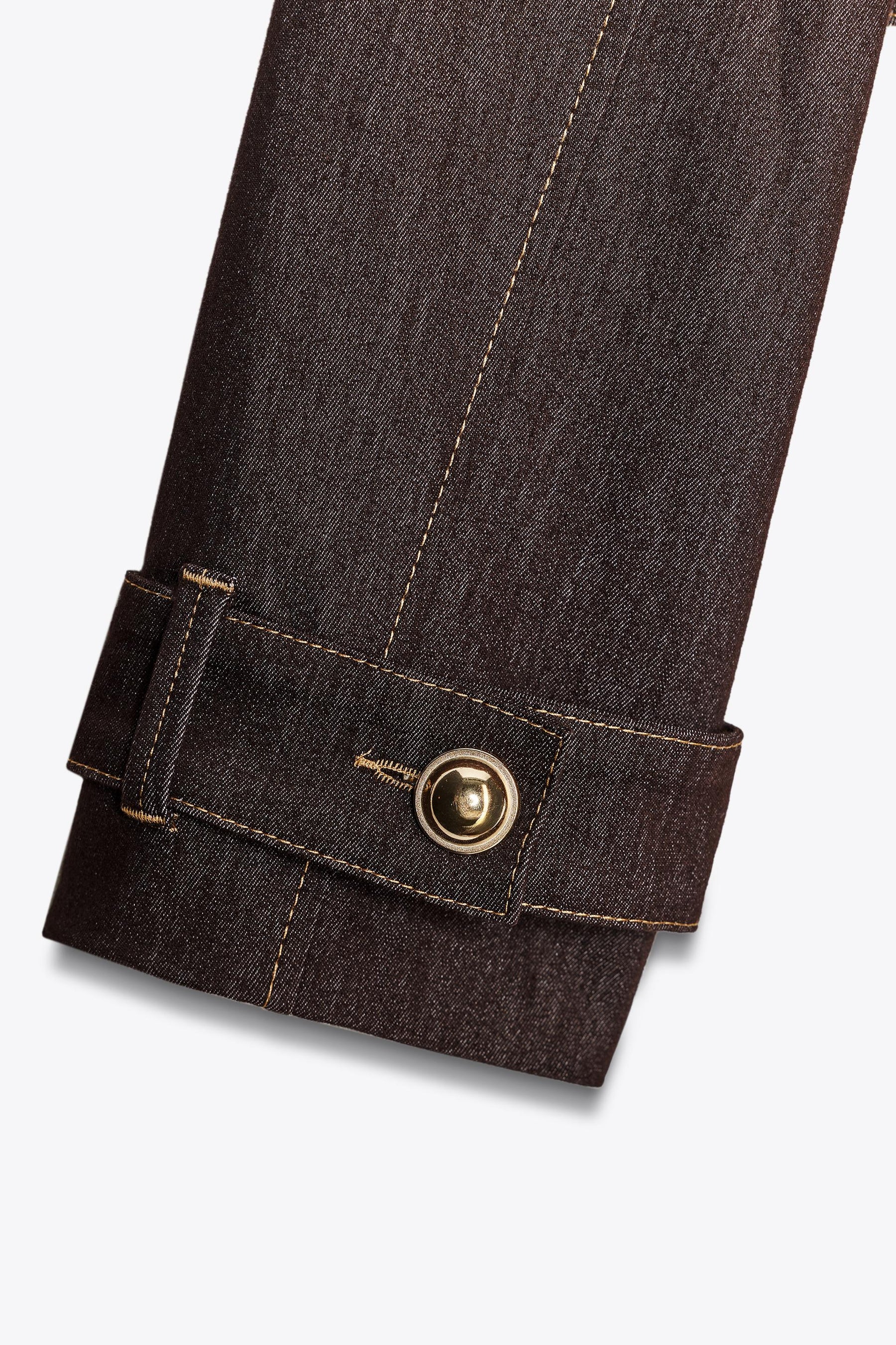 CONTRAST STITCHING JACKET