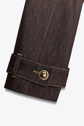 CONTRAST STITCHING JACKET