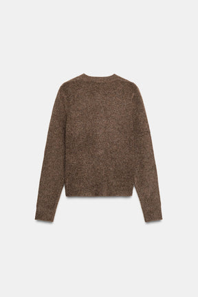 Knit Cardigan with Covered