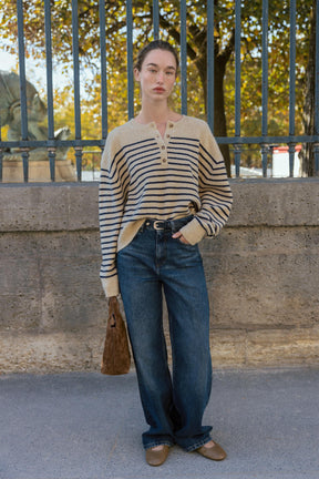 STRIPED KNIT JUMPER - Image 1
