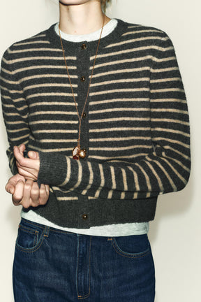 Striped Knit Cardigan