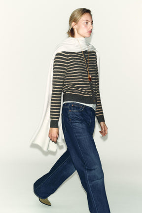 Striped Knit Cardigan