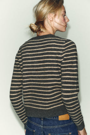 Striped Knit Cardigan
