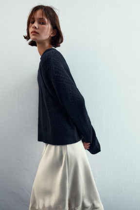 Cable-Knit Jumper