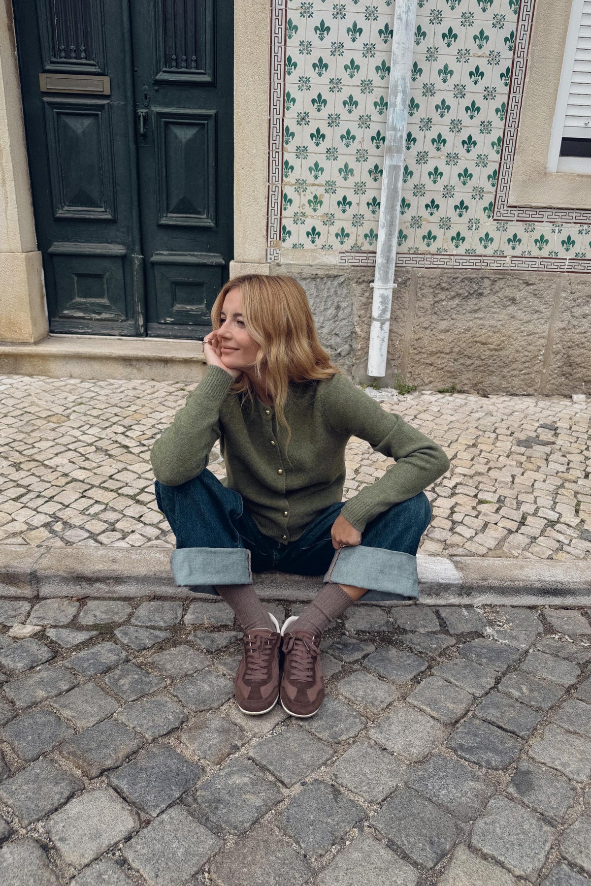 Ball-button Cardigan