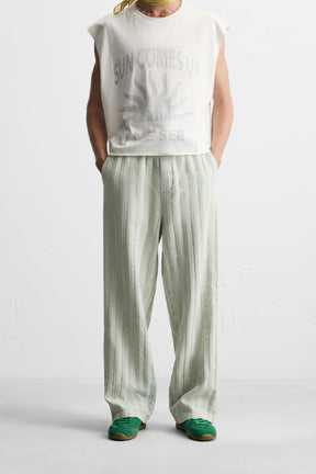 RELAXED FIT JACQUARD TROUSERS - Image 2