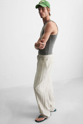RELAXED FIT JACQUARD TROUSERS - Image 6
