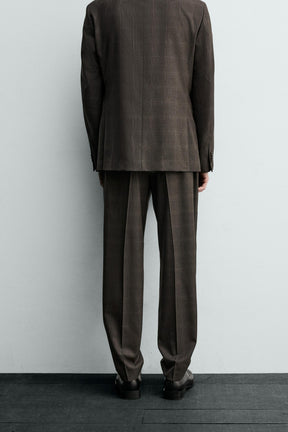CHECK SUIT TROUSERS - Image 3