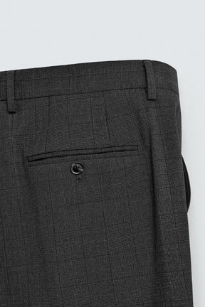 CHECK SUIT TROUSERS - Image 9