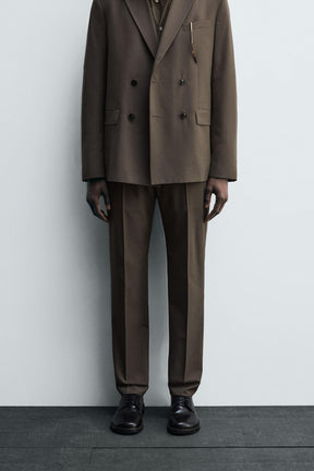 SLIM FIT SUIT TROUSERS - Image 2