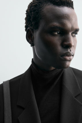 DOUBLE-BREASTED WOOL BLEND SUIT BLAZER - Image 5