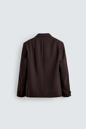 WOOL BLEND DOUBLE-BREASTED BLAZER - Image 7