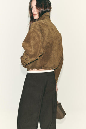 STRAIGHT-LEG TROUSERS DOUBLE WAIST