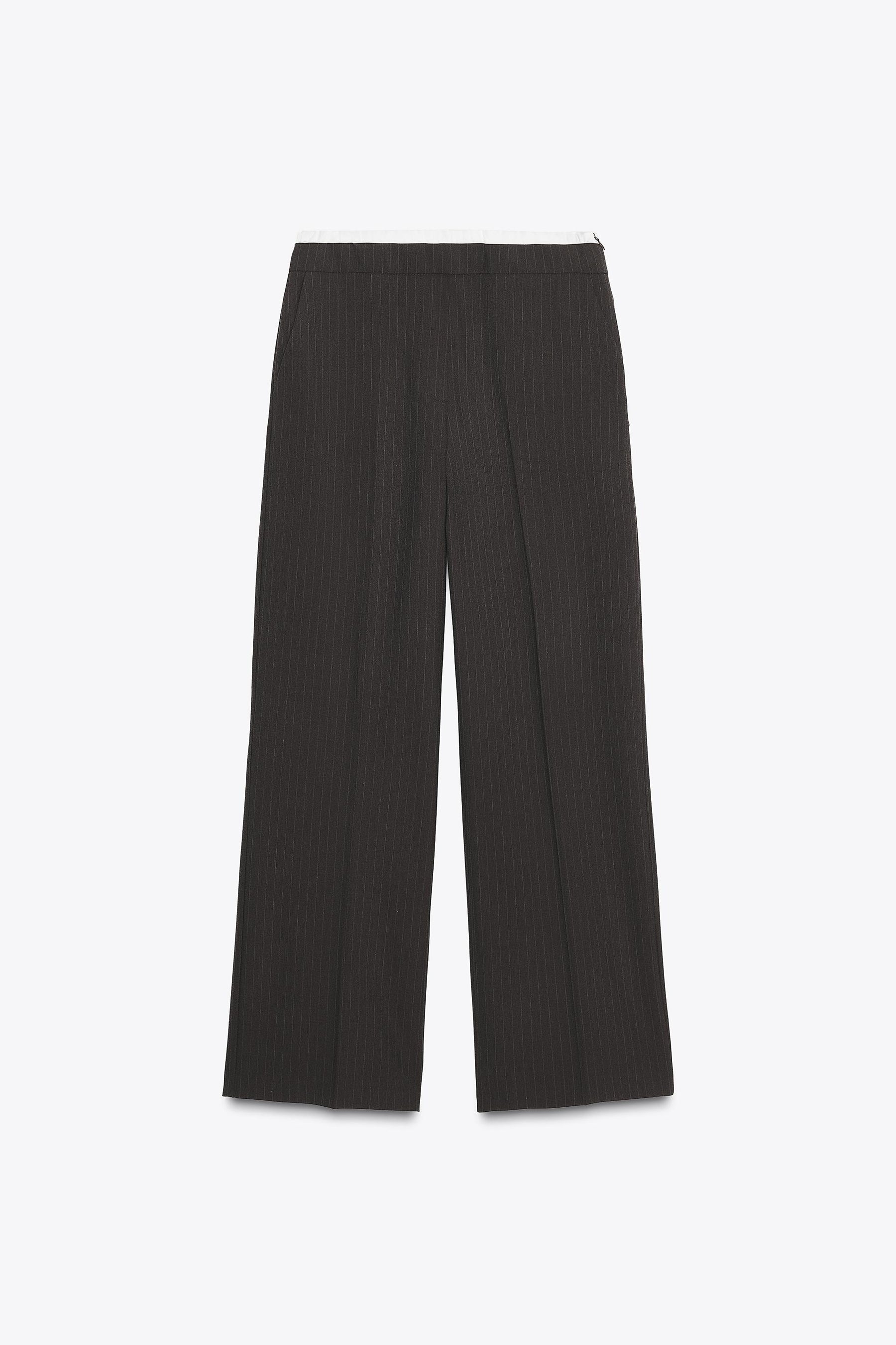 STRAIGHT-LEG TROUSERS DOUBLE WAIST