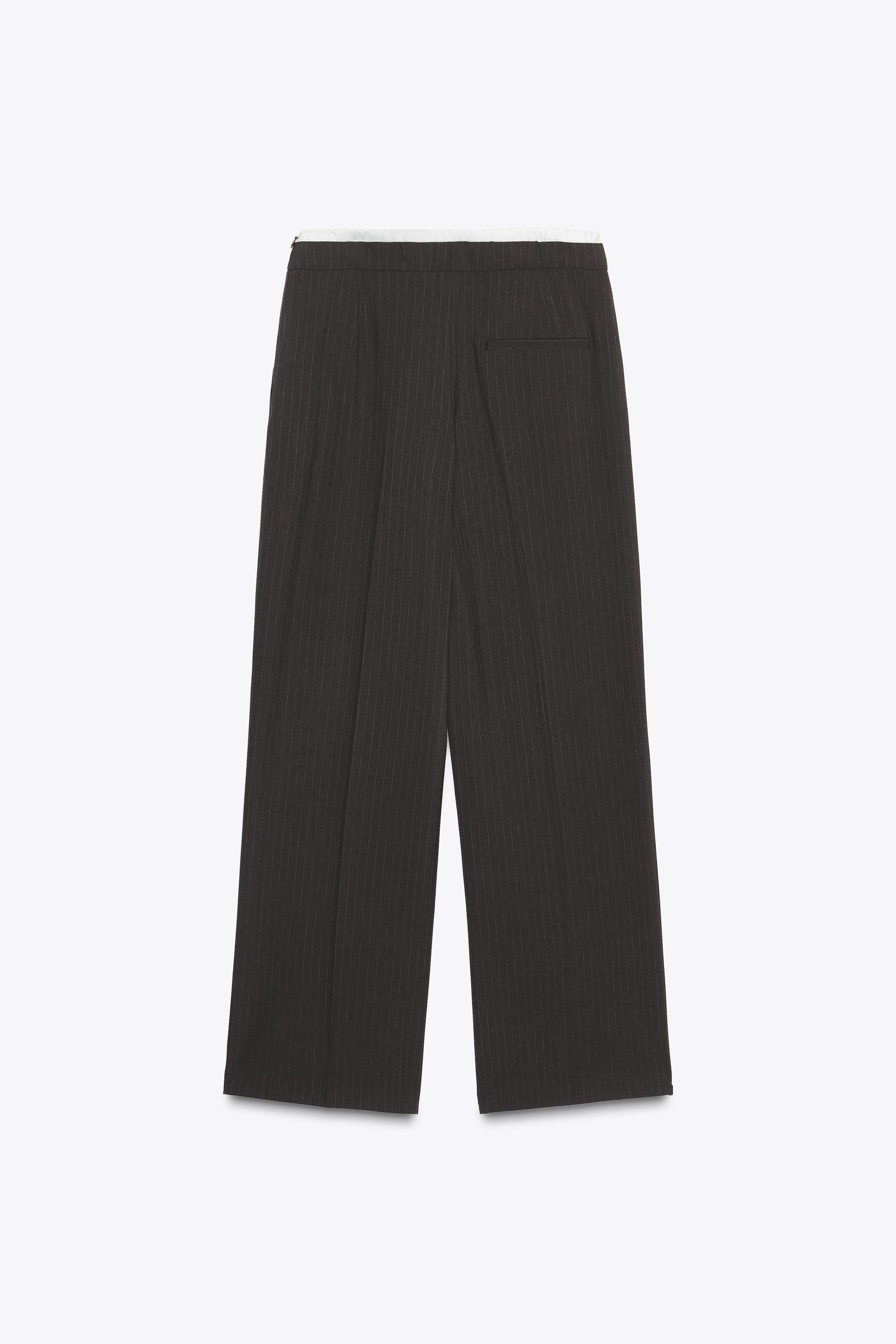STRAIGHT-LEG TROUSERS DOUBLE WAIST
