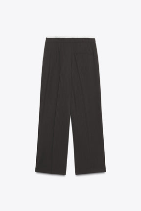 STRAIGHT-LEG TROUSERS DOUBLE WAIST