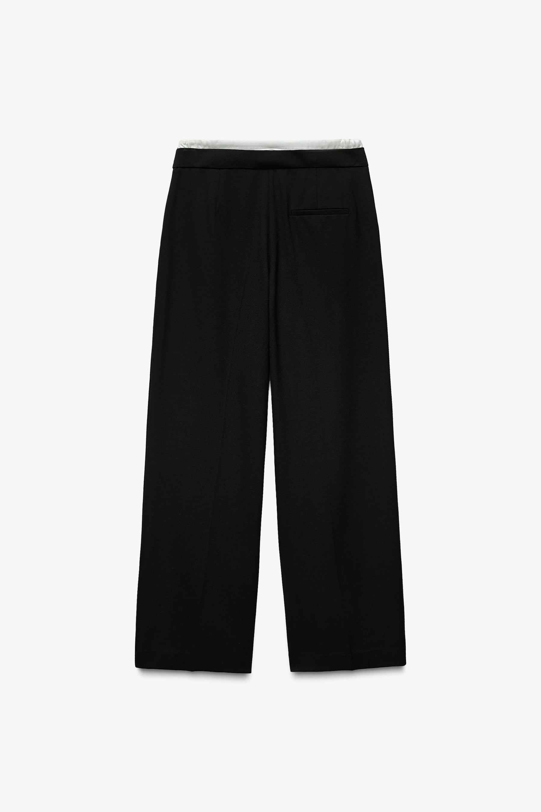 Wide-leg trousers with waistband.