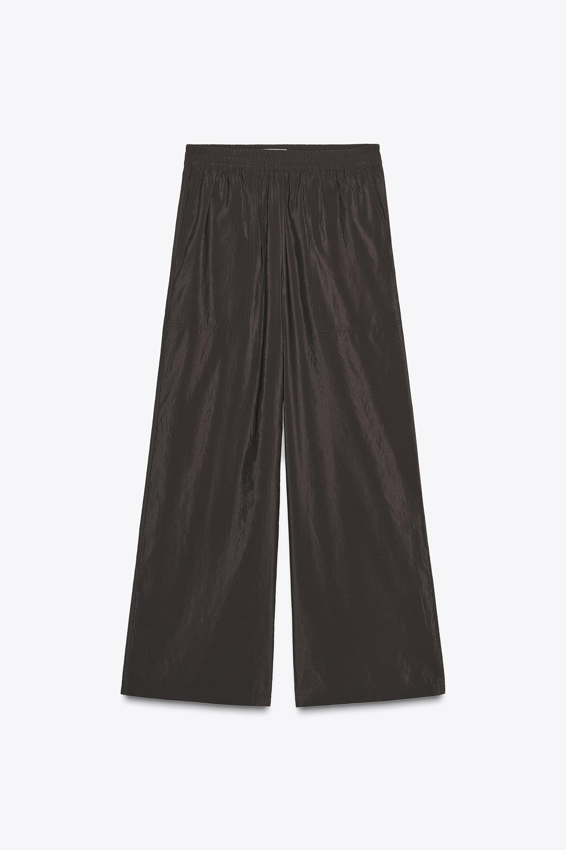 Elastic Waist Wide Trousers