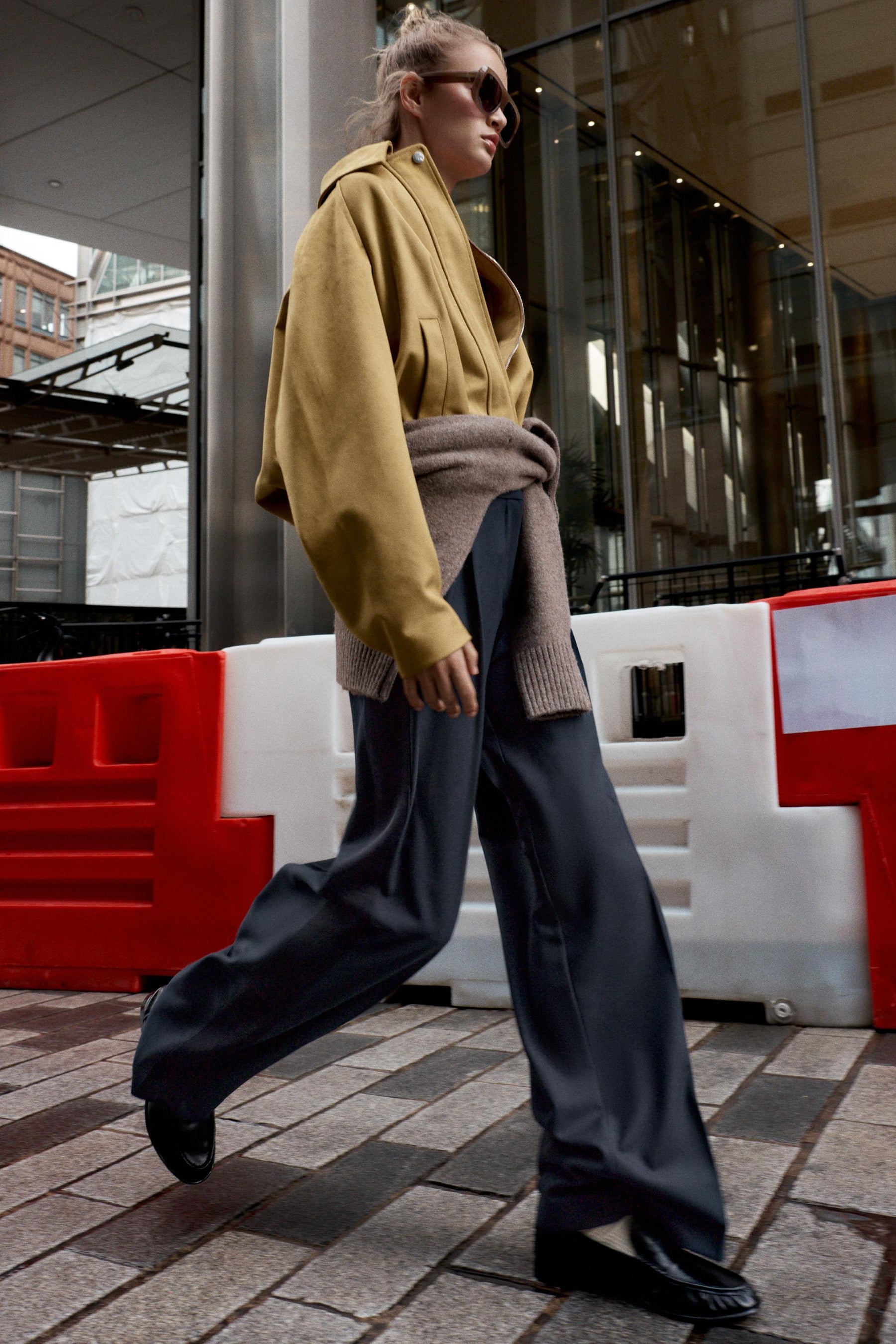 Striped side trousers