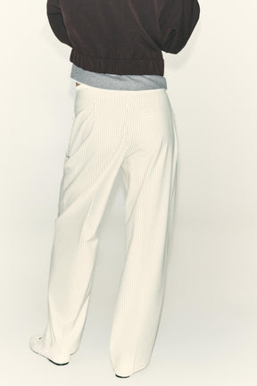 WIDE-LEG TROUSERS WITH WAISTBAND