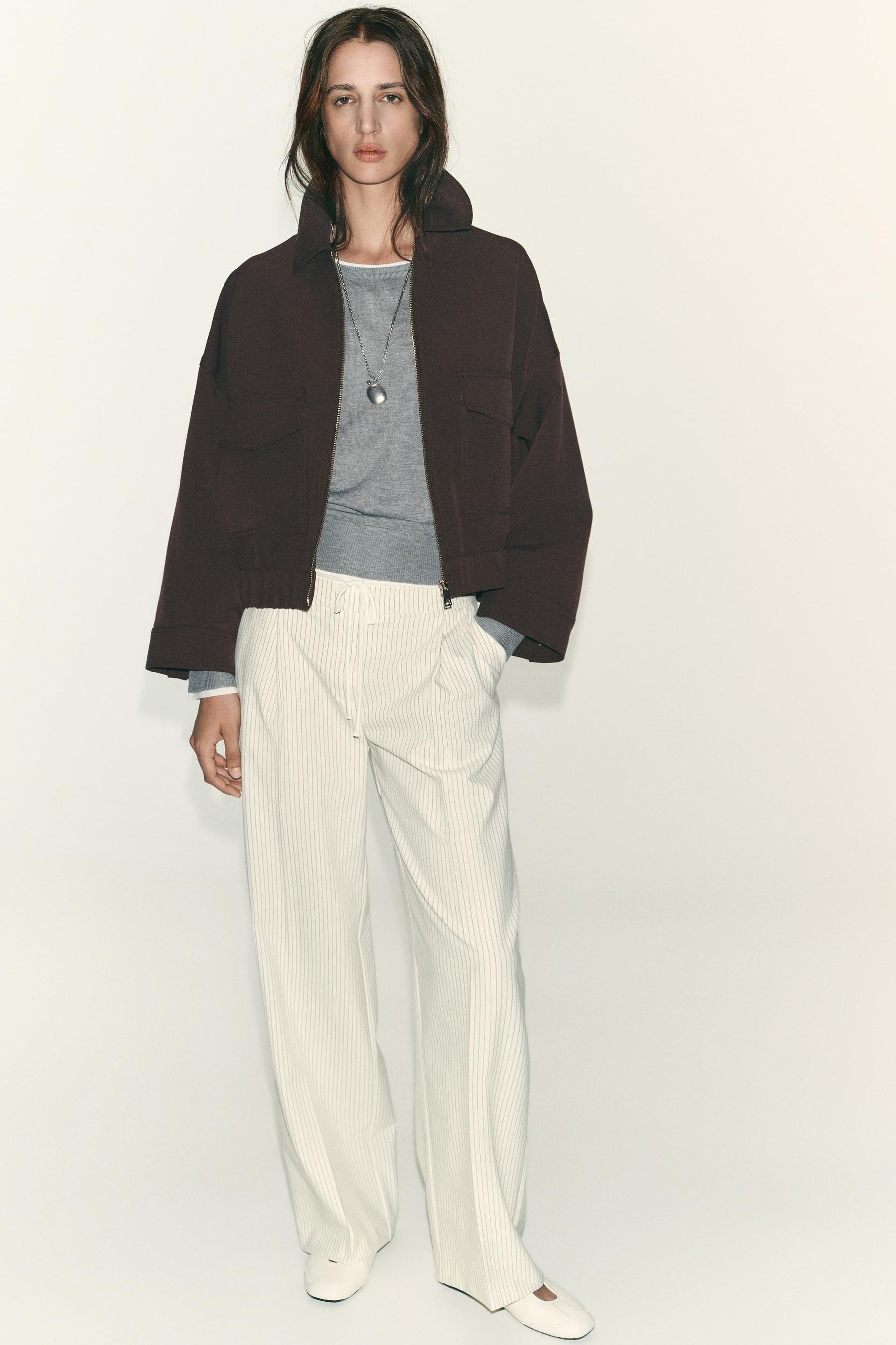 WIDE-LEG TROUSERS WITH WAISTBAND