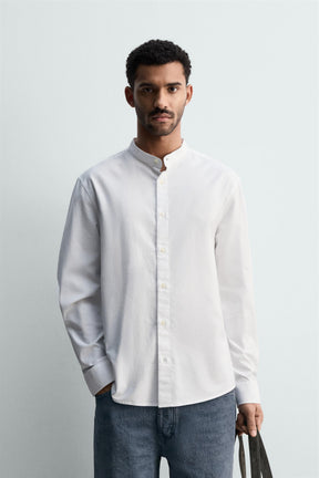 OXFORD SHIRT WITH STAND-UP COLLAR - Image 2