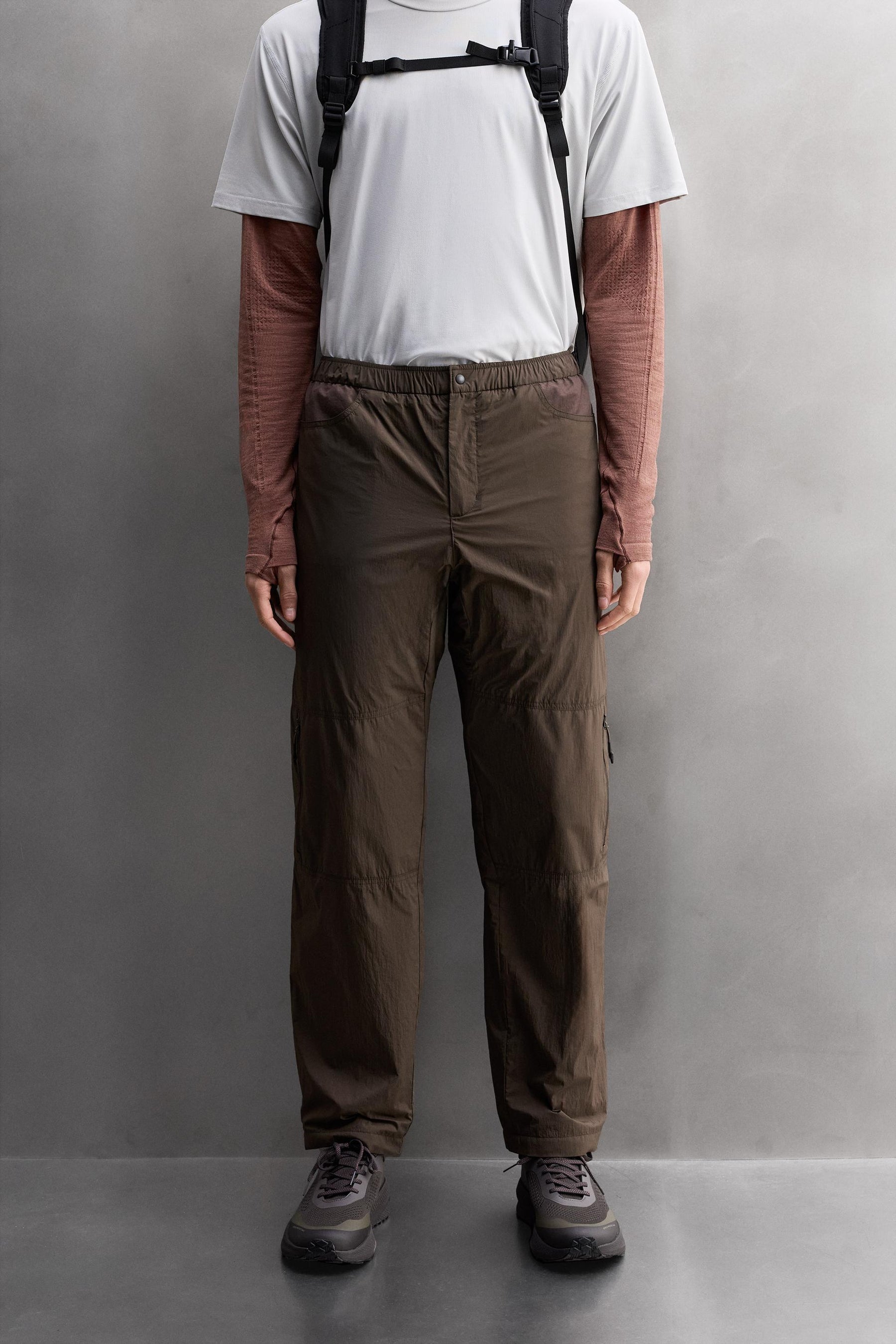 CONTRAST LINING CARGO TROUSERS - Image 2