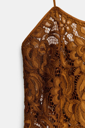 Lace Strappy Fashion Top