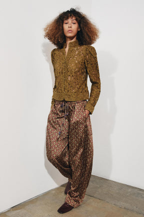 ZW COLLECTION LACE JACKET WITH PUFF SLEEVES - Image 1