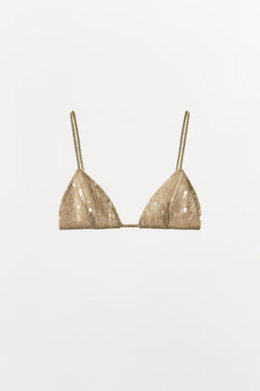 METALLIC TRIANGLE BRALETTE