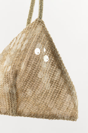 METALLIC TRIANGLE BRALETTE