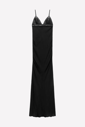 CONTRAST LEATHER DRESS LUDOVIC DE SAINT SERNIN x - Image 1