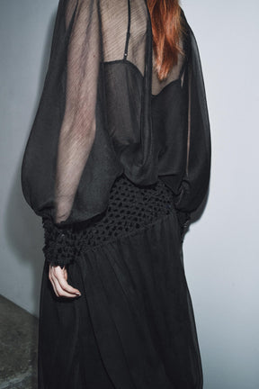 Semi-sheer Blouse