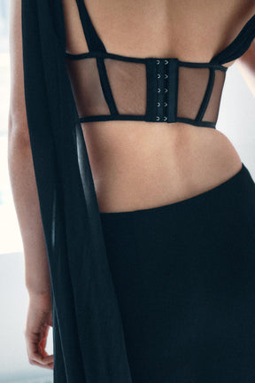 Draped Corset Top