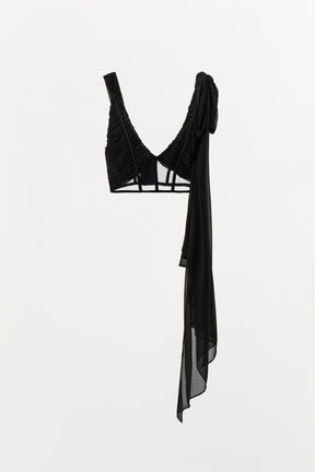 Draped Corset Top