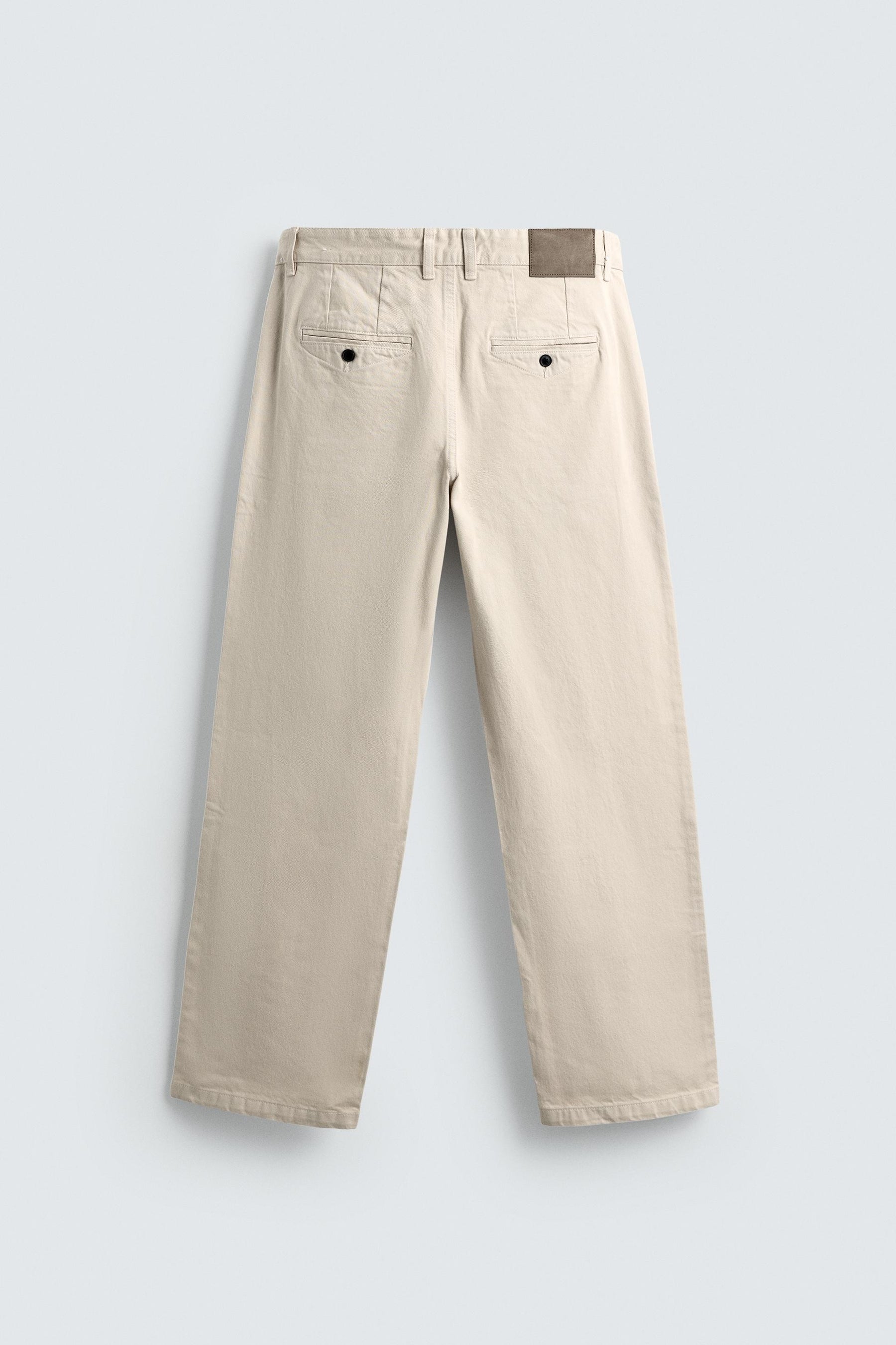 STRAIGHT-LEG CHINO TROUSERS - Image 7