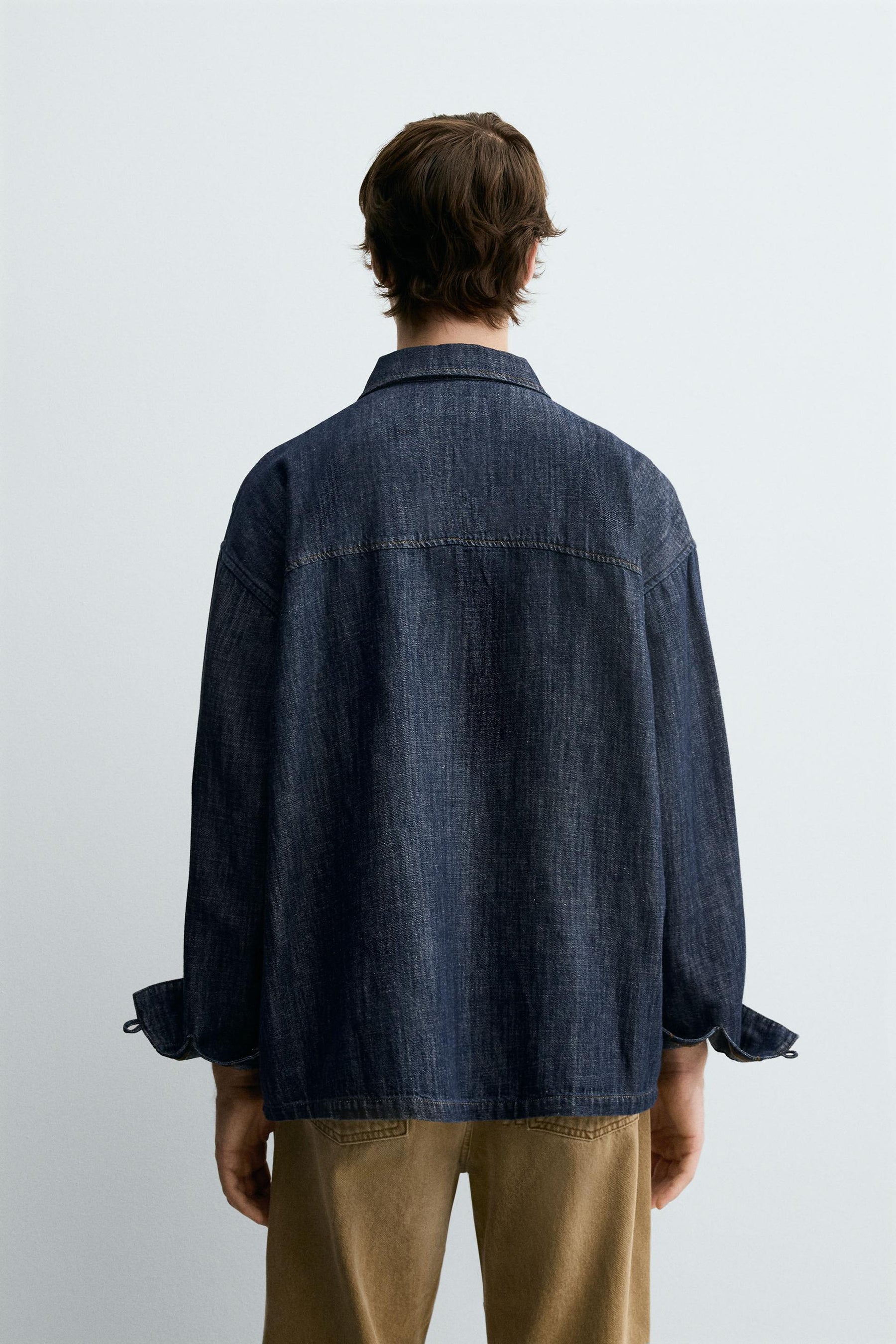 DENIM COTTON-LINEN SHIRT - Image 3
