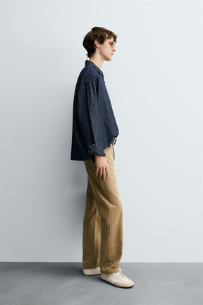 DENIM COTTON-LINEN SHIRT - Image 4